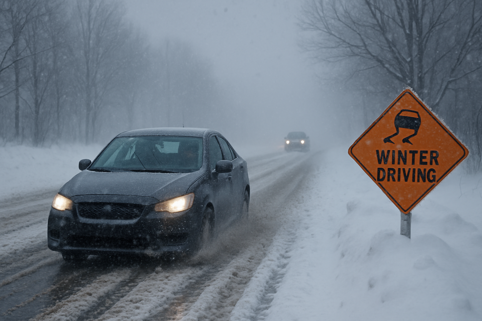 Winter driving in Guelph